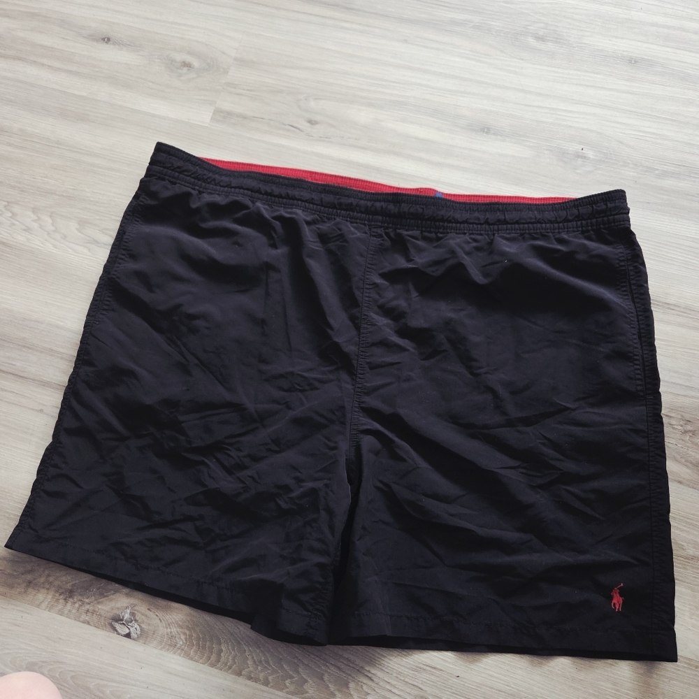 Black Polo‎ Ralph Lauren Swim Trunks Mens 2XB Red Pony